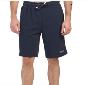 Ben Sherman Men's Blue Logo Zip Pockets Heavy Sweat Shorts - Large - EUC